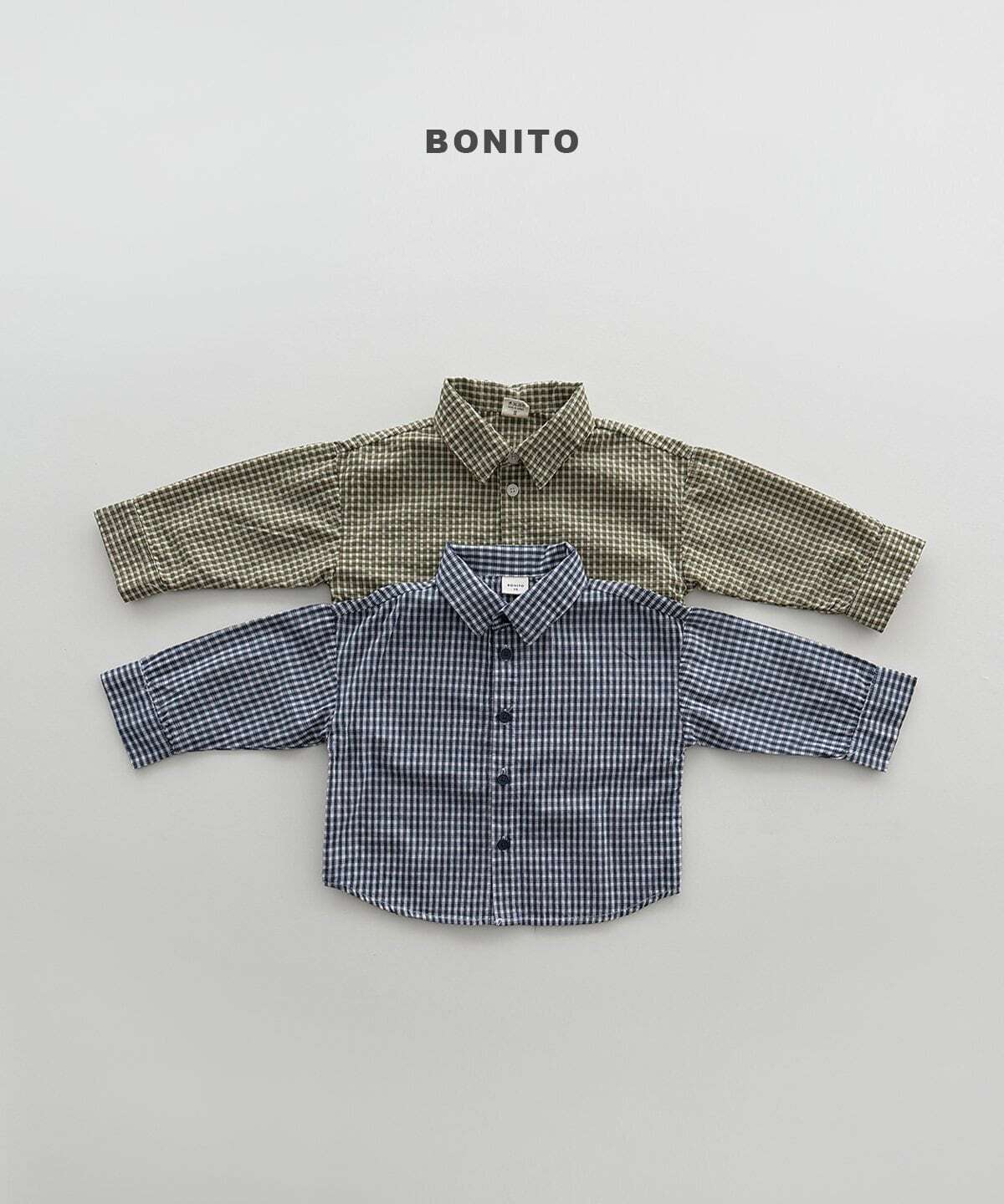 【予約】bonito Check shirt Jr. size