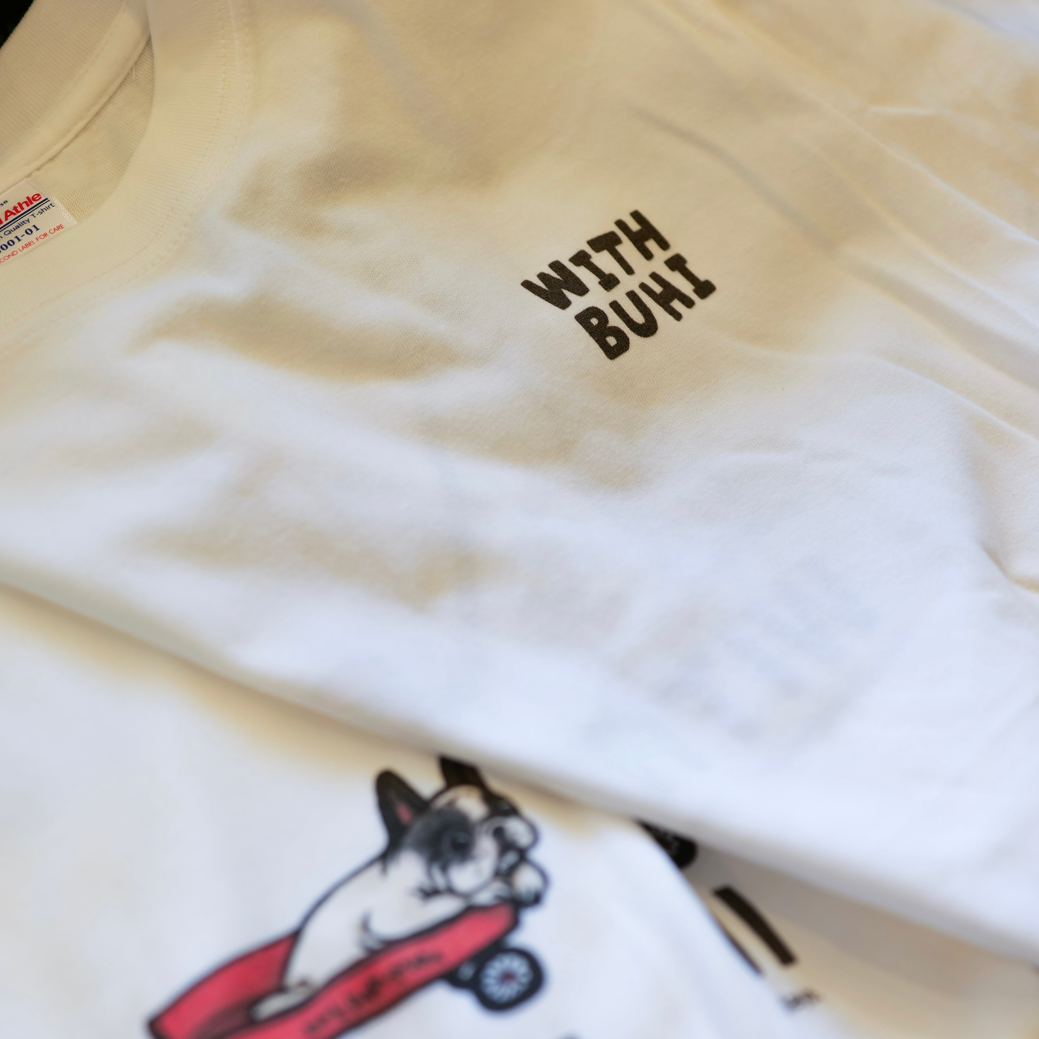 フレンチブルドッグ T-shirt Tシャツ withBuhi オリジナルデザイン