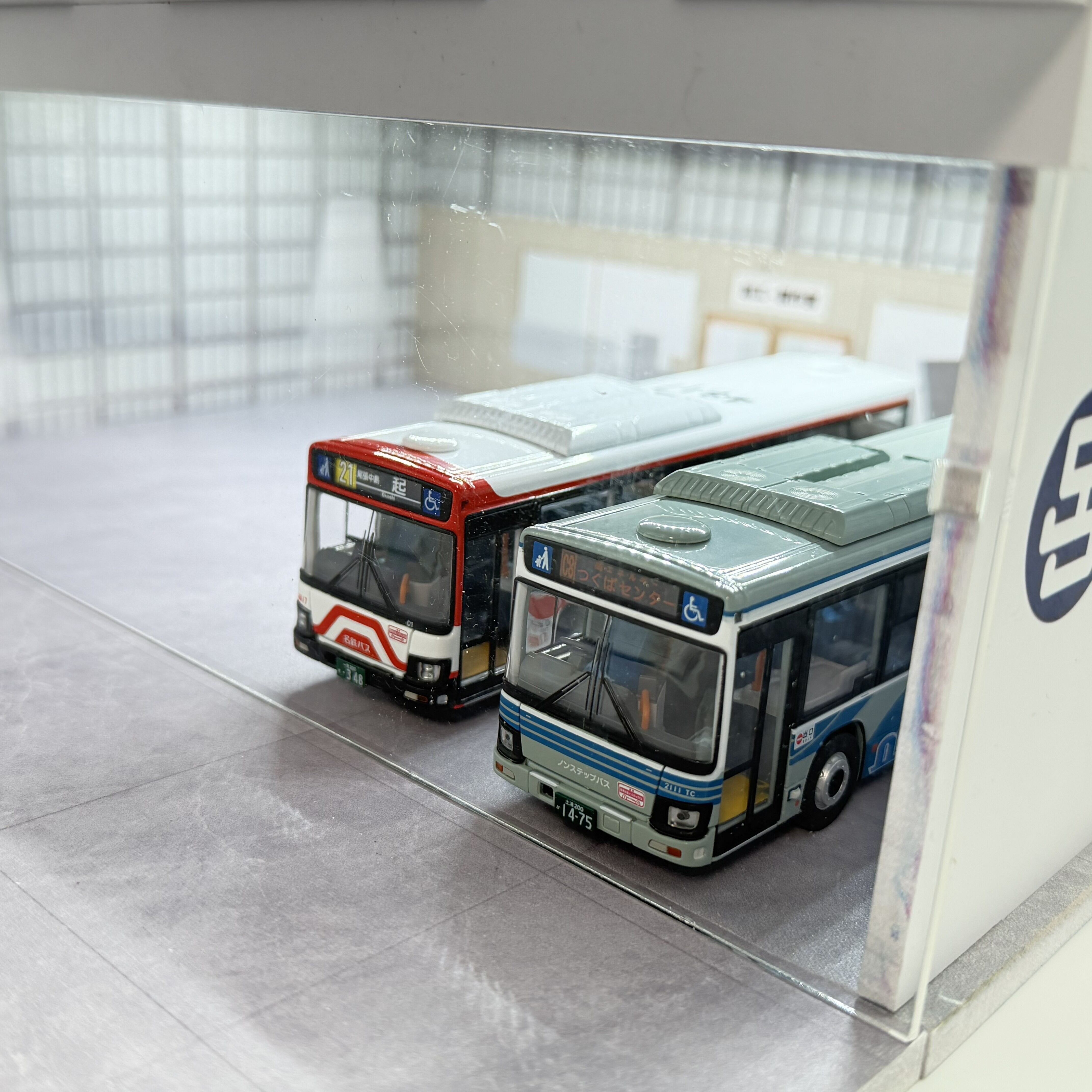 ASPEDA 特注品 助川車体工業 Fast Diorama 1/64 大型バス・大型車両