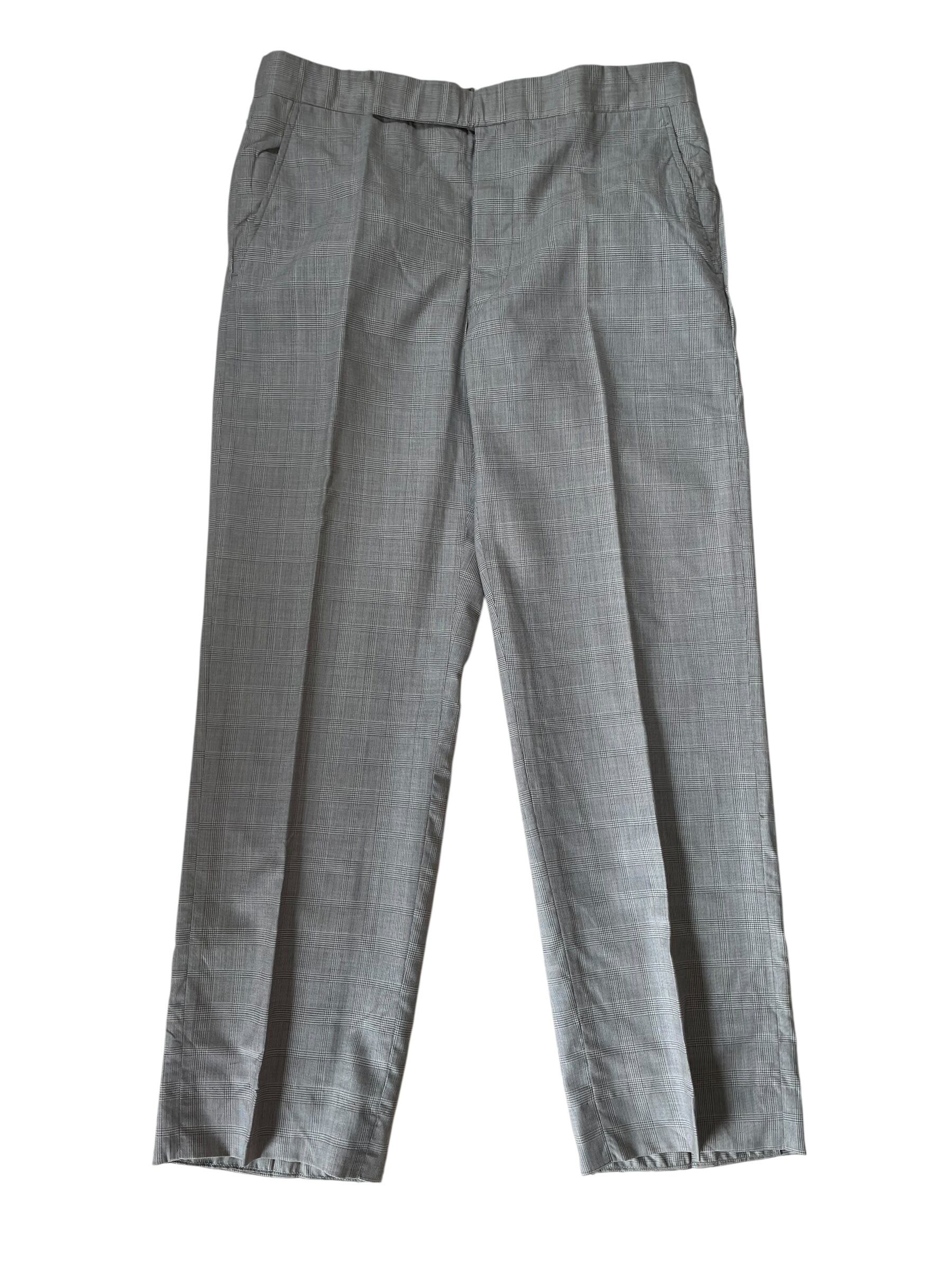 50sカスリ柄スラックス　ロカビリー Vintage 50s ROCKABILLY 絣 スラックス ワイドパンツ 希少サイズ