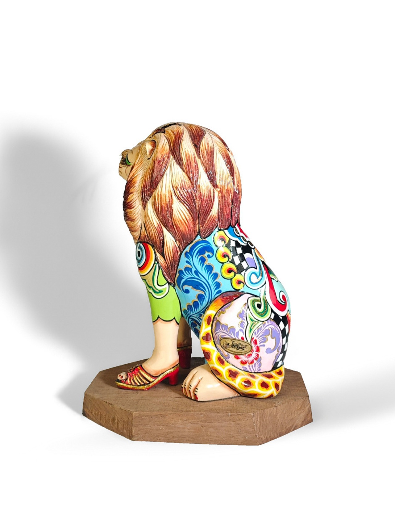 ヴィンテージ雑貨 カラフル ライオン フィギュア 置物（アートオブジェ）