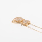 キャットモチーフダイヤモンド ネックレス K18 H&C  / 0.460ct