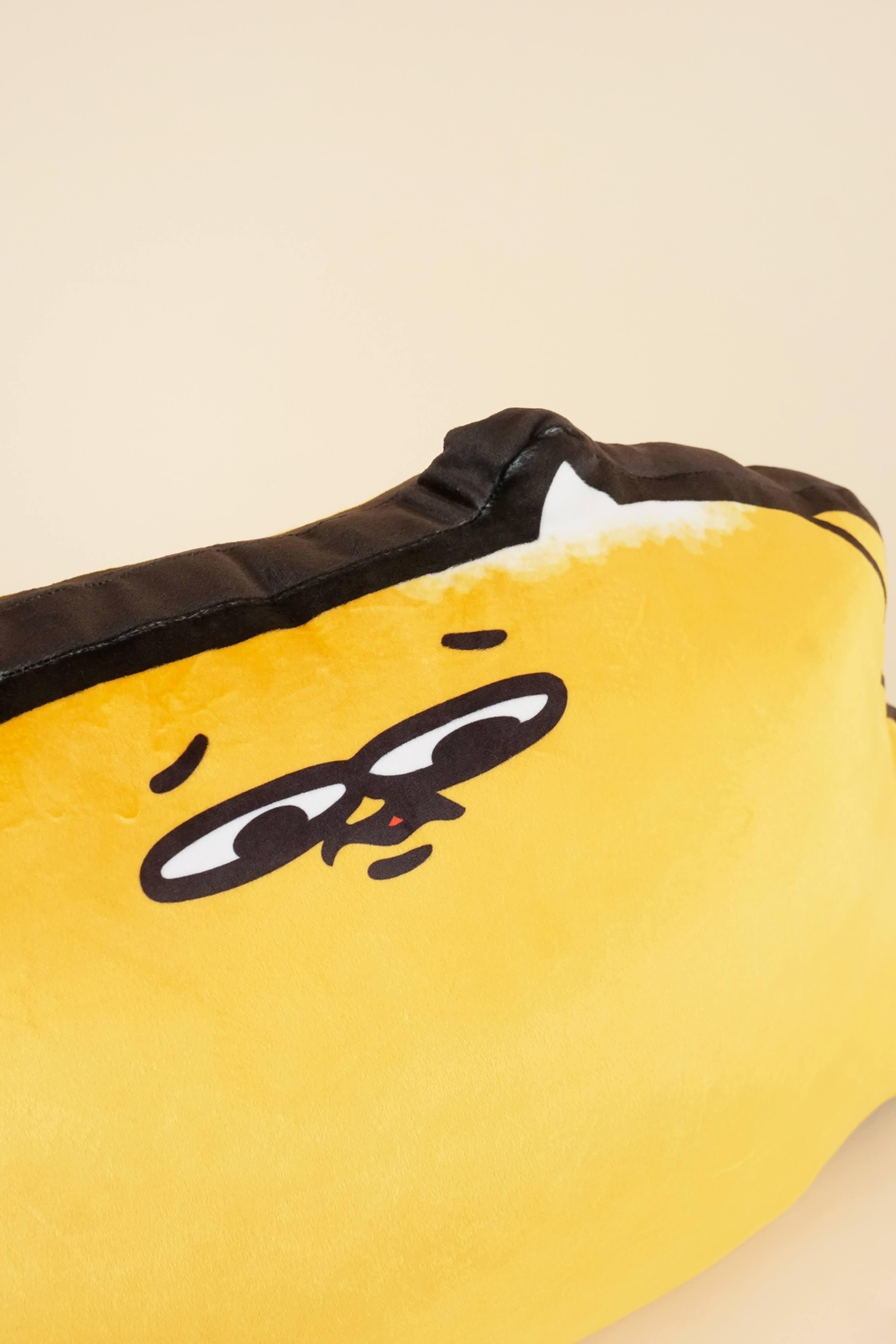 人生なめてりゅ ふくよかダイカットクッション | うんたた商会