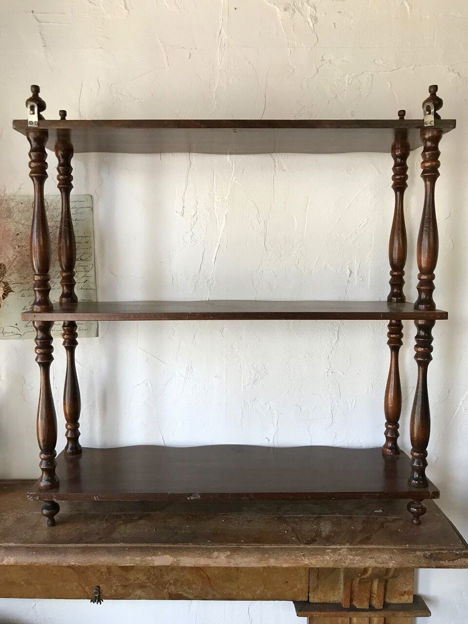 木製 3段シェルフ 壁付棚 | Brocante de La Cocotte (フランス 木製 3段シェルフ 壁付棚 | Brocante de La Cocotte (フランス