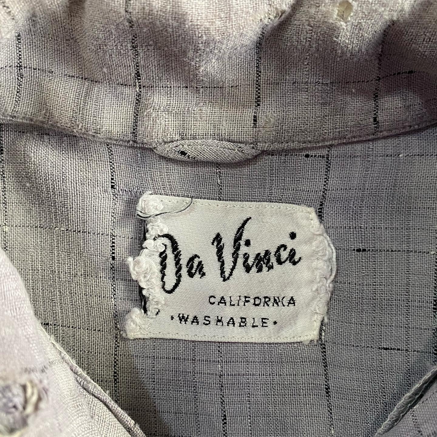 60s vintage Da Vinci rayon shirt | What'z up 60s vintage Da Vinci rayon shirt | What'z up