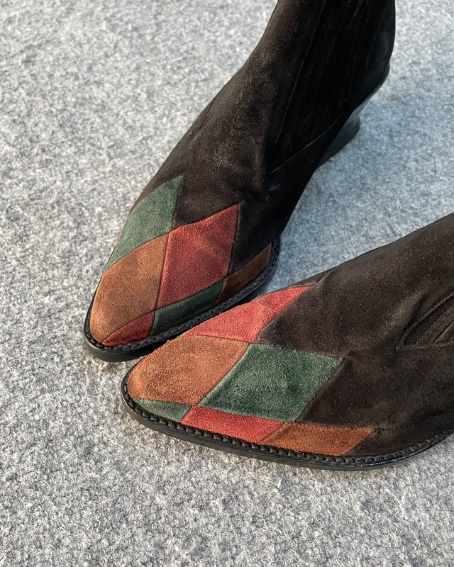 【80s Jean Paul Gaultier】Pointed toe leather shoes