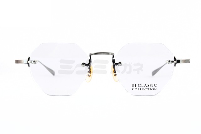 BJ CLASSIC メガネ PREM-206 NT C-4 ツーポイント 縁無し 多角形 ヘキサゴン ボストン チタン クラシカル BJクラシック 鯖江 日本製 正規品-2枚目