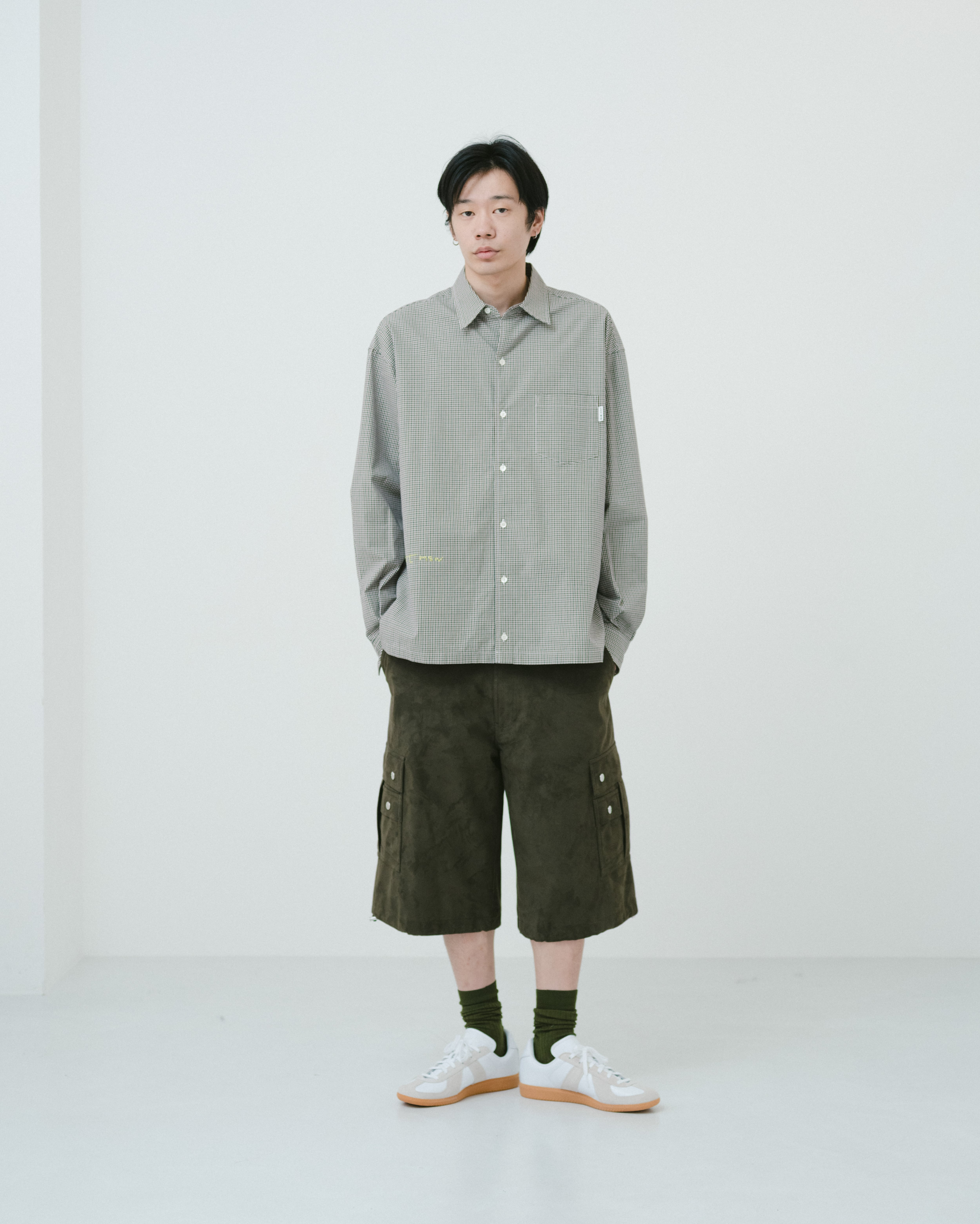 Regular collar shirt（BROWN GINGHAM） | TTTMSW