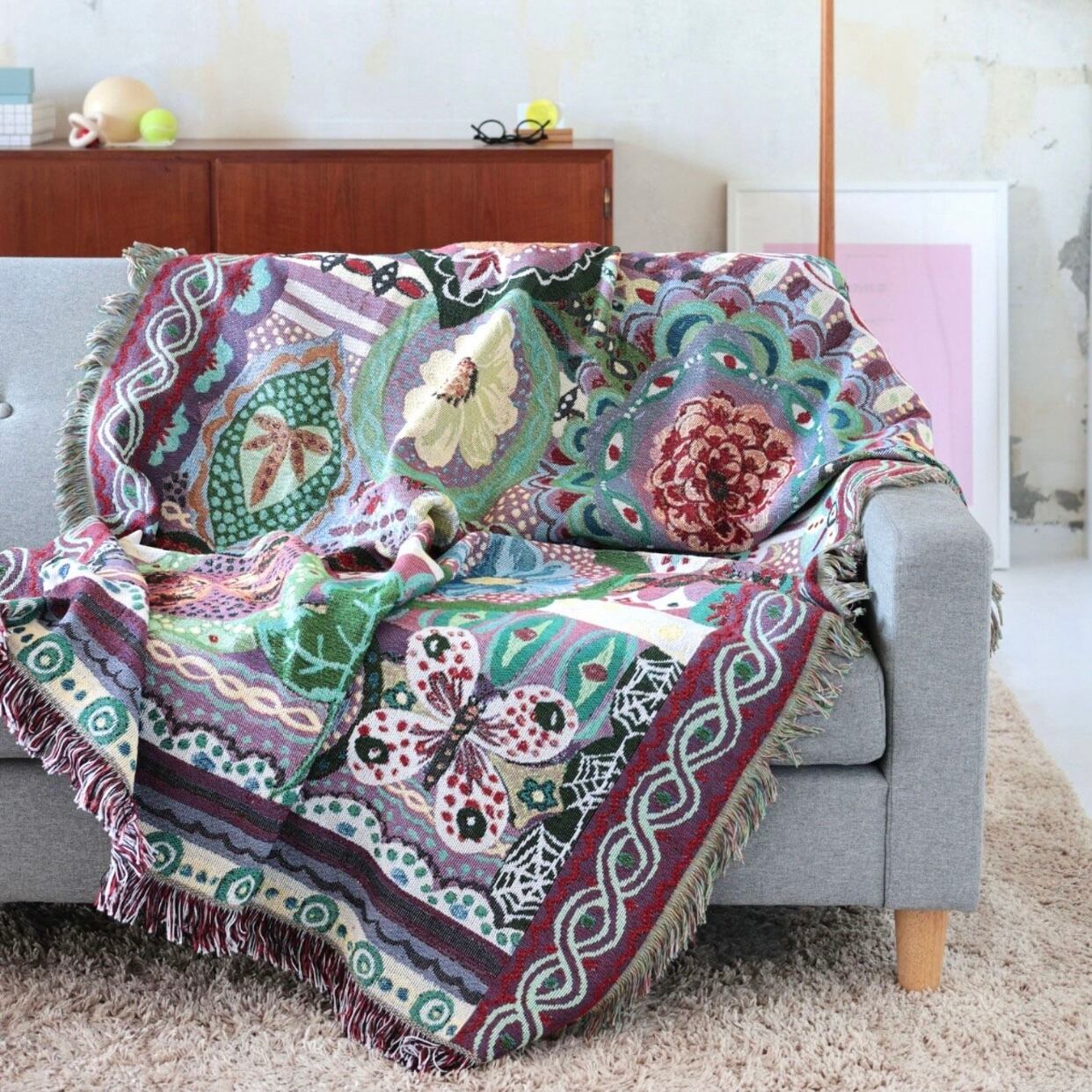 【Nathalie Lete】超希少　シングルベットカバー Nathalie Lete】希少 シングルベットカバー【ナタリーレテ 】