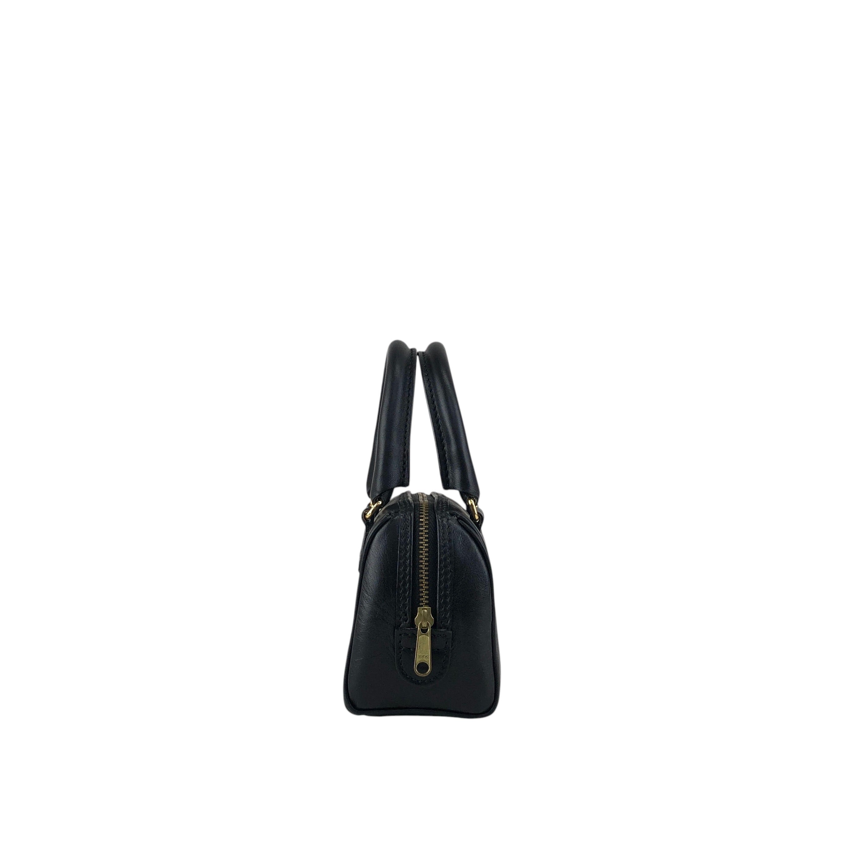 CELINE セリーヌ ショルダーバッグ ブラック レザー ミニボストン 2WAY