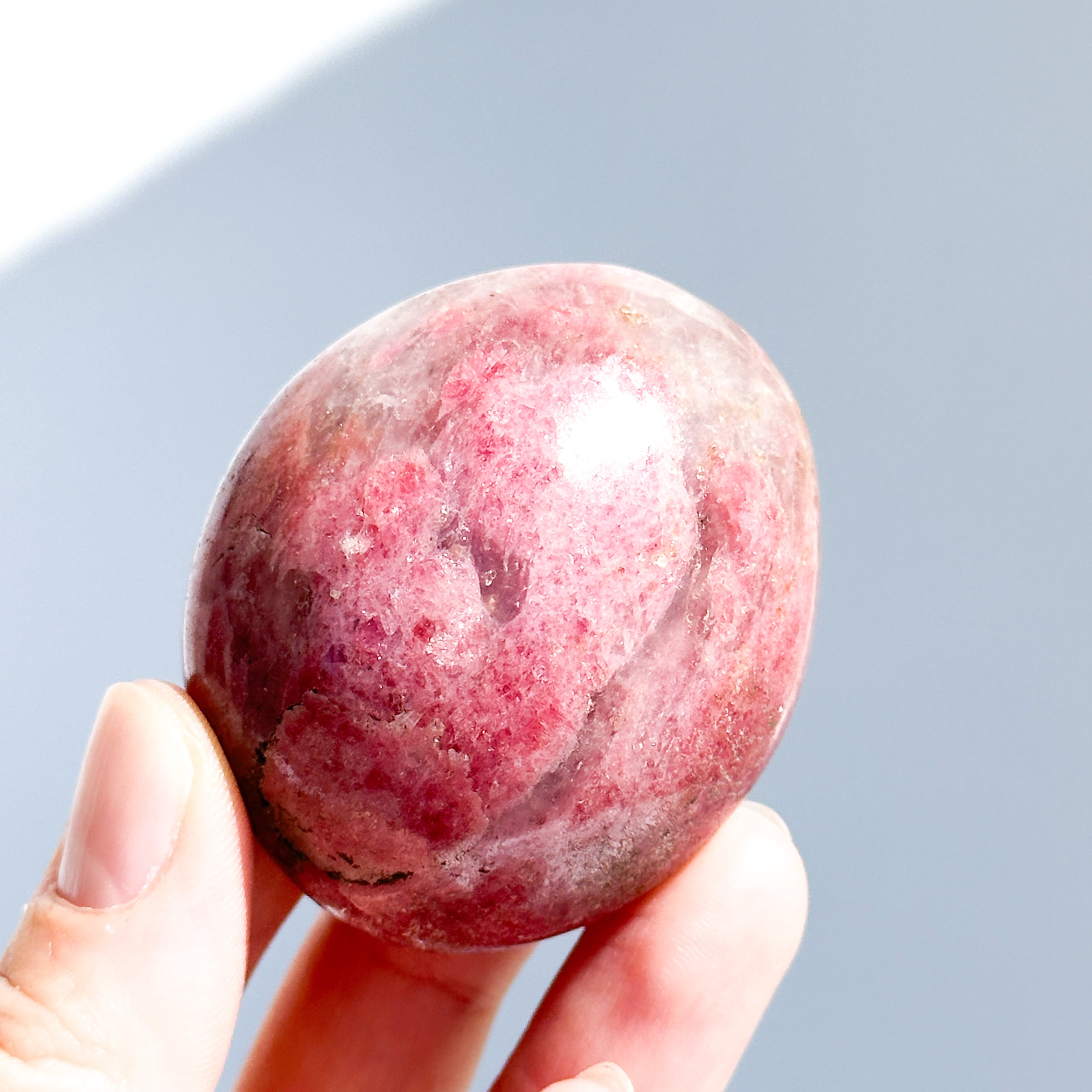 ロードナイト パームストーン32◇ Rhodonite ◇パワーストーン・天然石