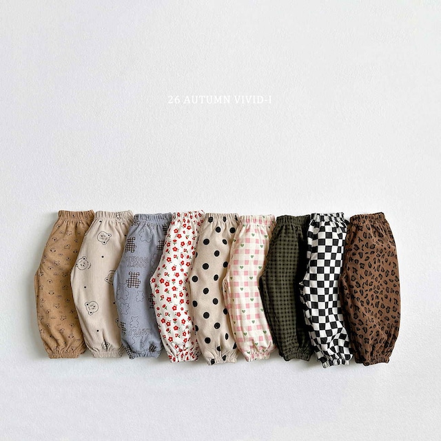 【取寄】vivid-i|corduroy pattern gojaengi pants|コーデュロイ柄ゴジェンイパンツ|XS-JM|kids&jr|26 autumn