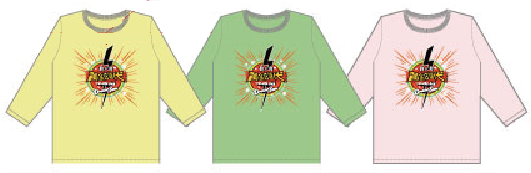 グリーンのみ】Tシャツ D'（3カラー / 1サイズ）7分袖 | Diamond
