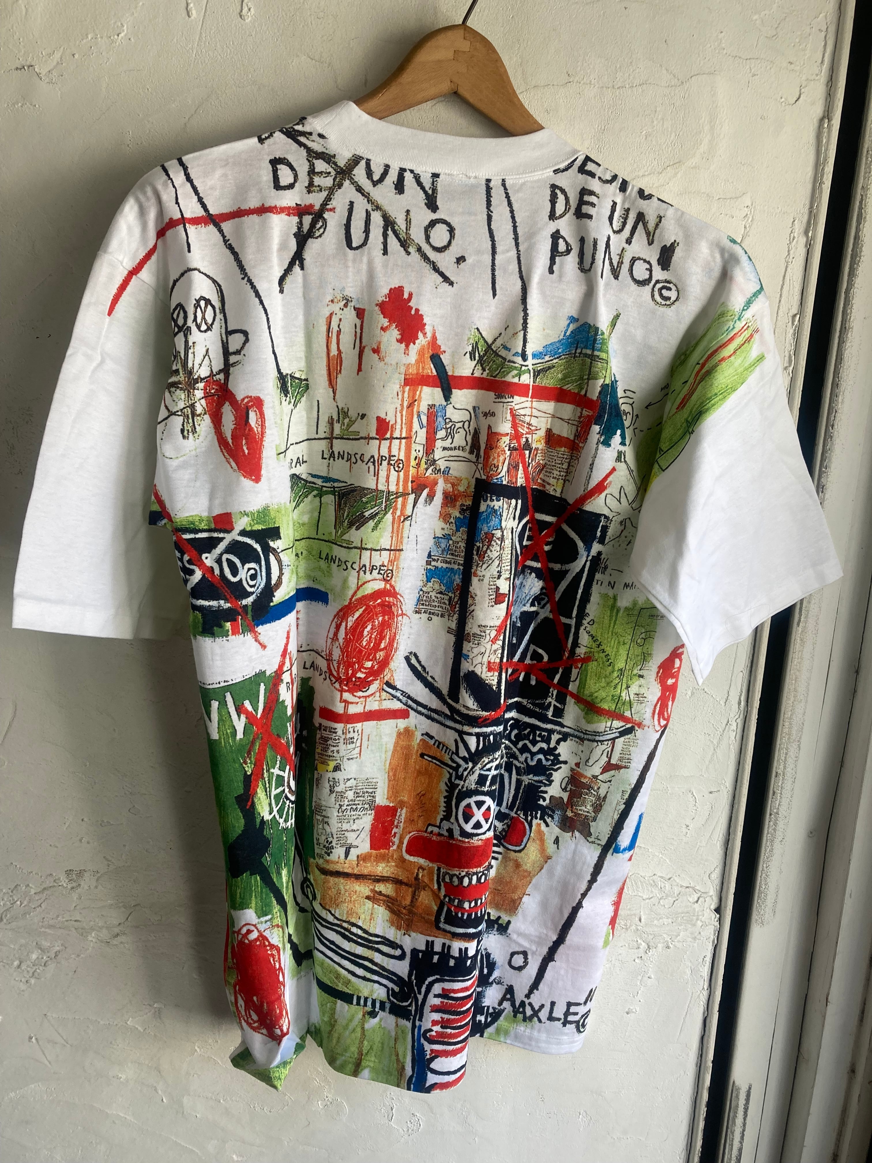 90s　USA製　FOTOFOLIO　Tシャツ　フォトT　アート　検　バスキア ジャンミシェルバスキア アートTシャツ デッドストック | 古着屋