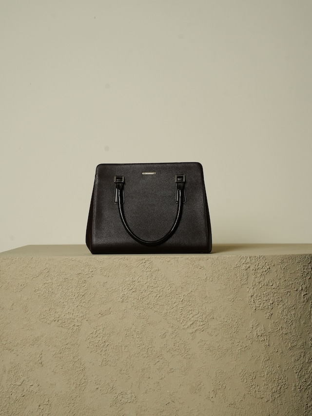 BURBERRY バーバリー ブラウン レザー ハンドバッグ