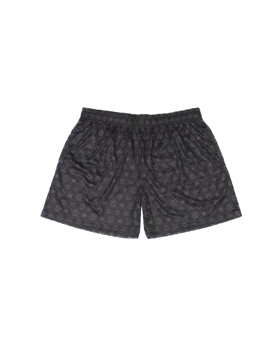 FSTAR MONOGRAM MESH SHORTS (BLACK) | FlatHoops OFFICIAL STORE