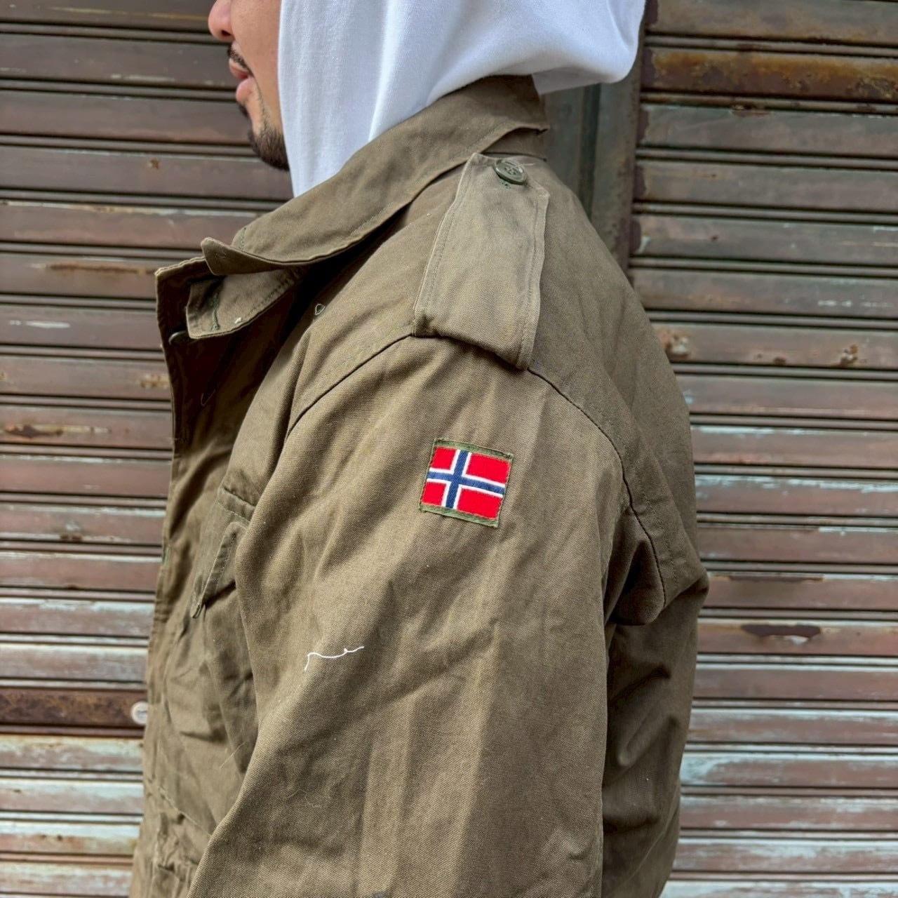 ヴィンテージ ノルウェー軍 M43 モーターサイクル フィールド ジャケット ヴィンテージ ノルウェー軍 M43 モーターサイクル フィールド