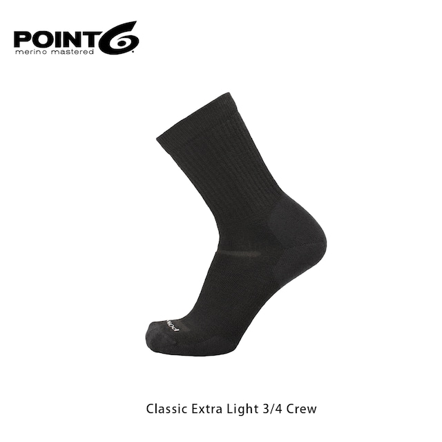 POINT6　Classic Extra Light 3/4 Crew
