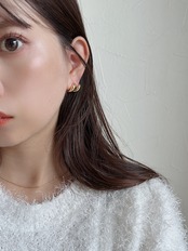 S925 カーブデザインピアス