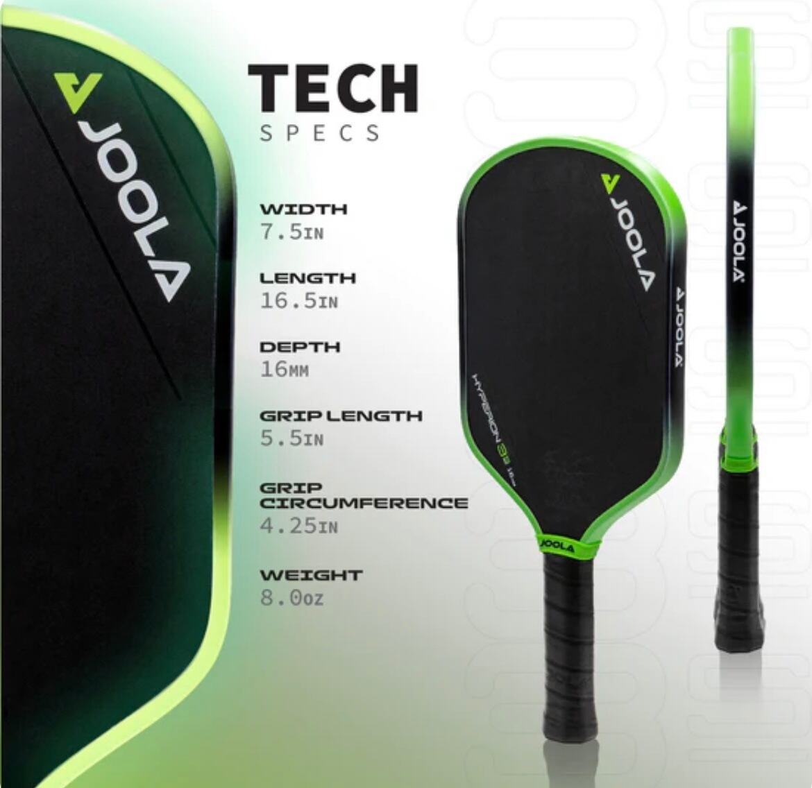 JOOLA BEN JOHNS HYPERION 3S 16MM PICKLEBALL | SANNO SPORTS