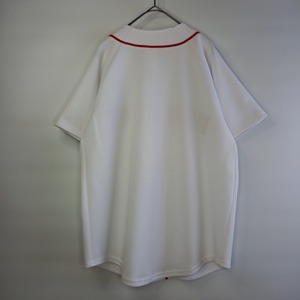 Majestic　RED SOX　Vネック　ゲームTシャツ　L