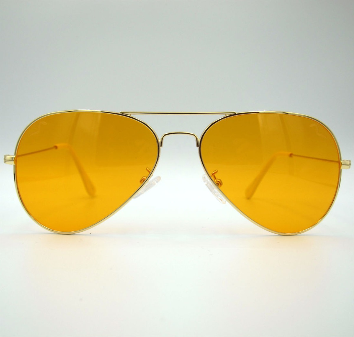 Shady Spex Tv Eye Sunglasses Gold W Orange Lenses Cycle Trash