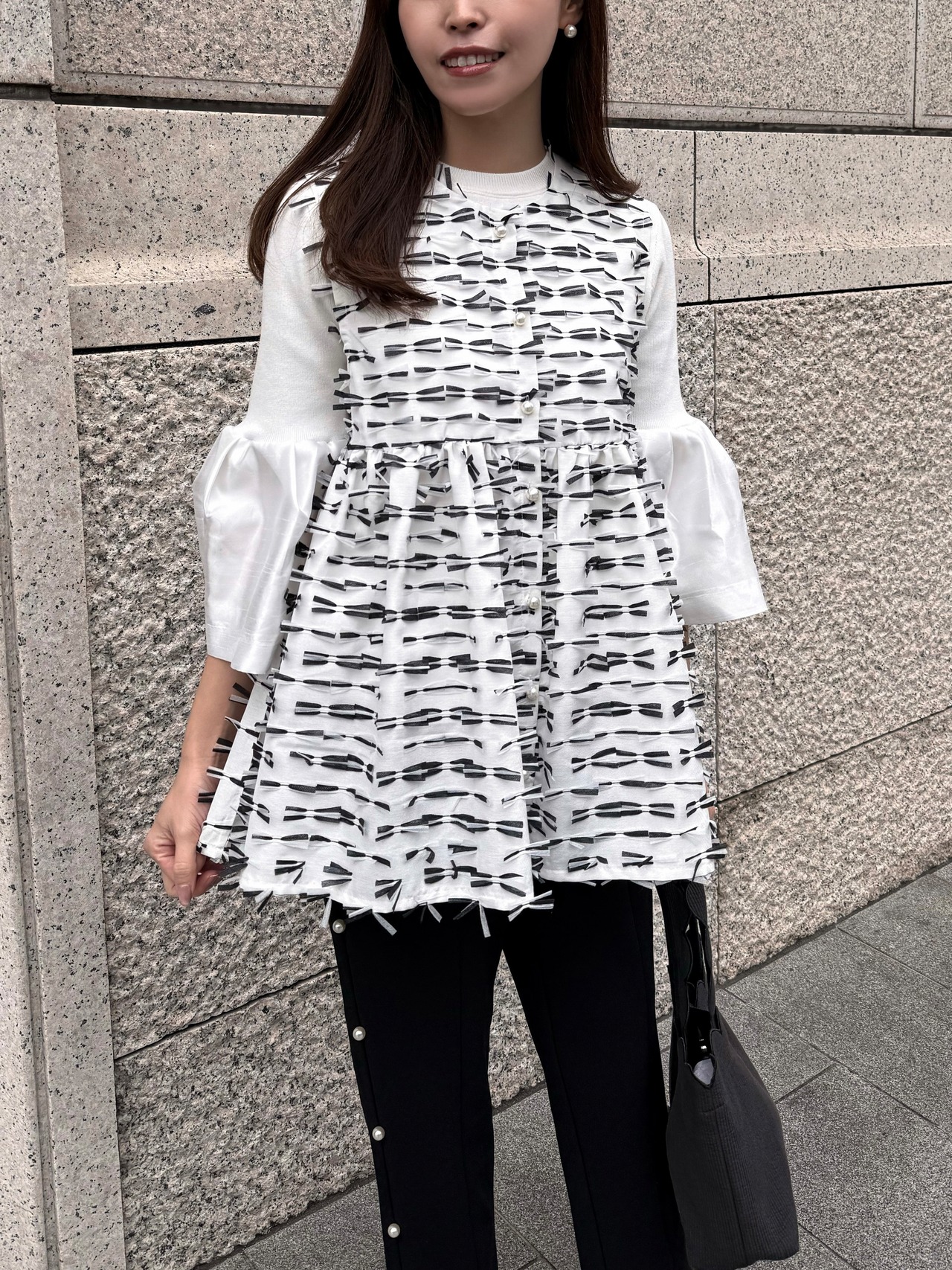 リボンジャガードベスト［70008］