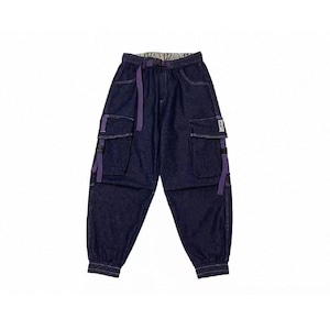 Utility cargo denim jogger pants 1307