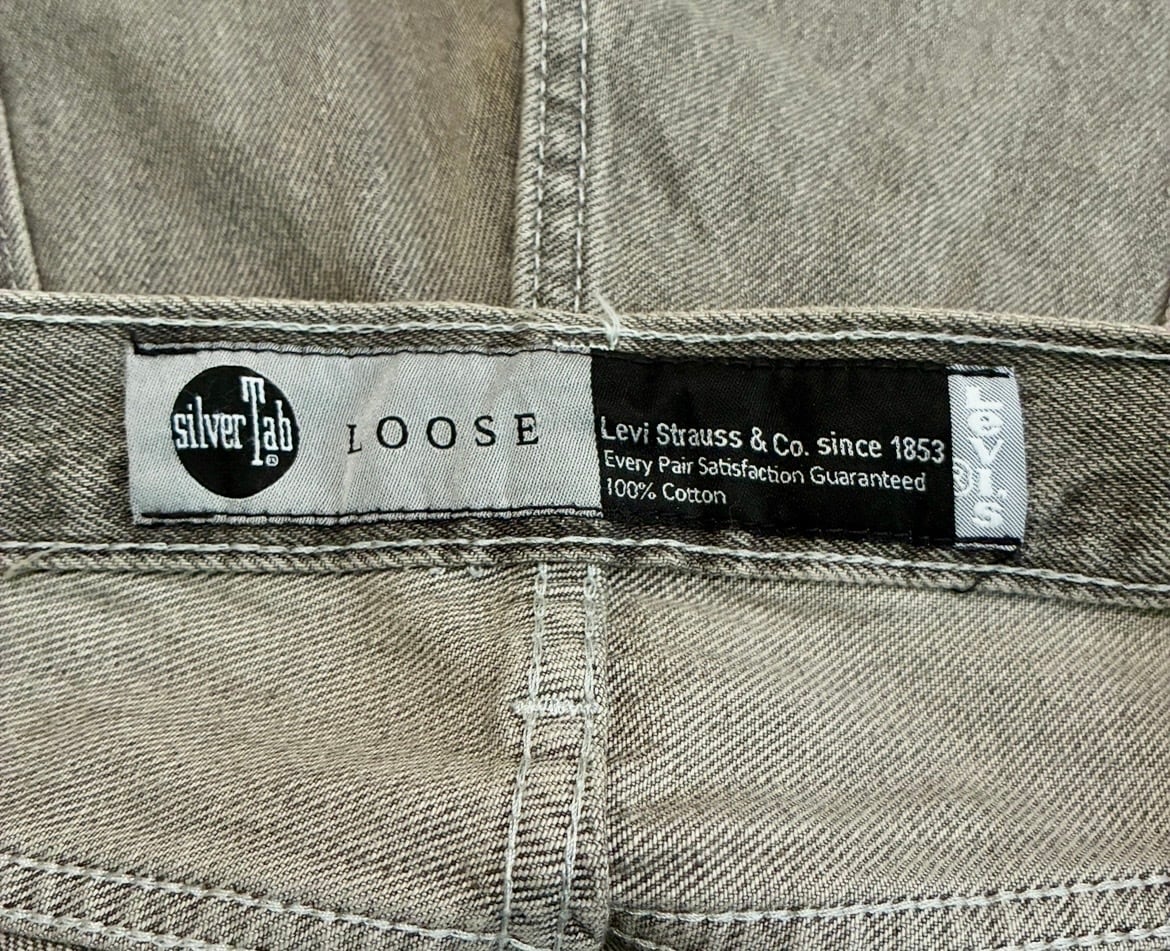LEVI'S リーバイス SILVERTAB シルバータブ ルーズ W34×L32 グレー