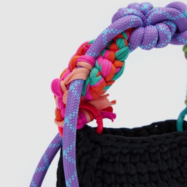 Braided micro bag charm A00098