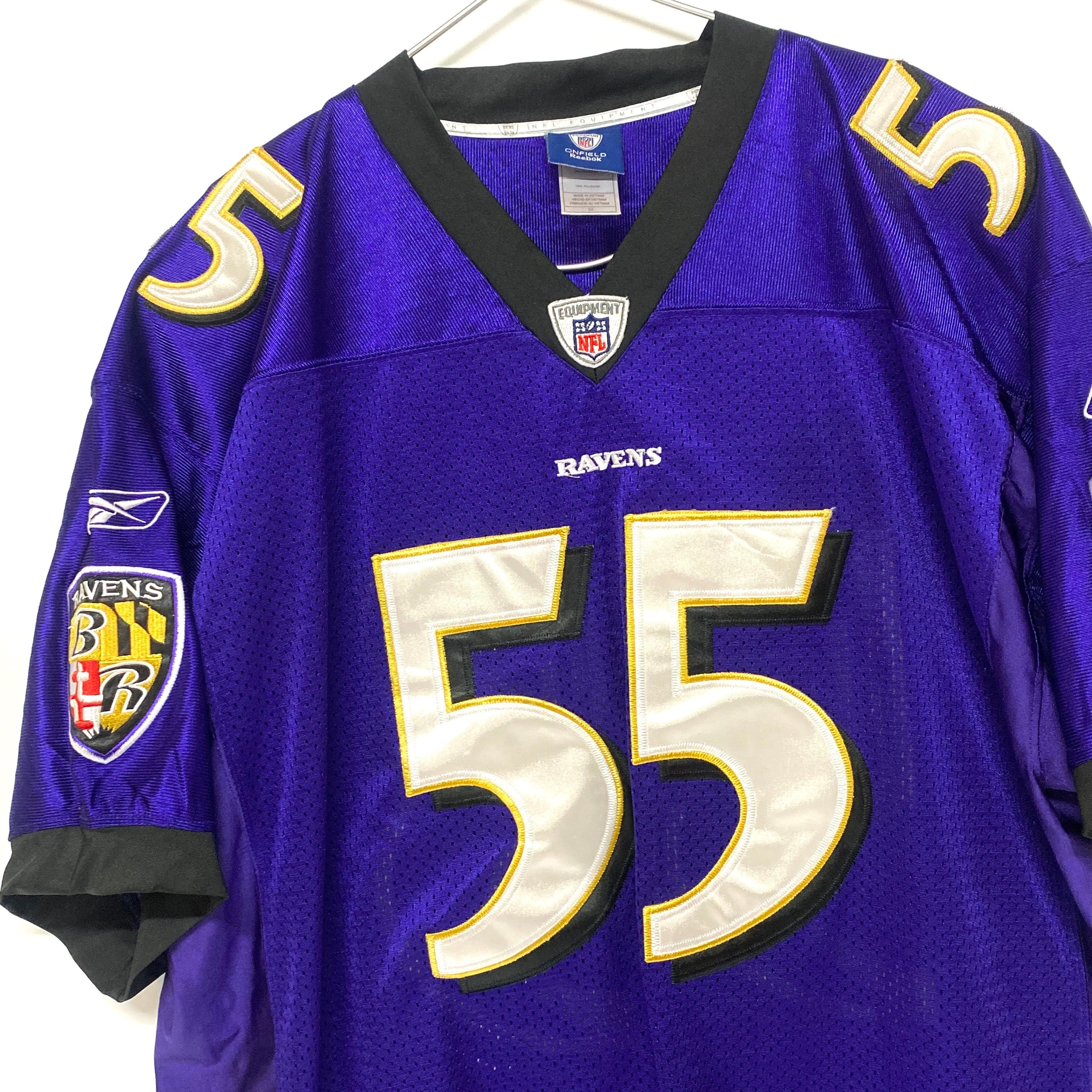 Reebok リーボック NFL BALTIMORE RAVENS ゲームシャツ ユニフォーム