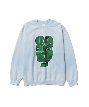 Sasquatchfabrix./24SS-CSL-002 “HARVEST TIME”SAVEGE SWEATSHIRT(BLUE)