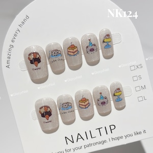 NK124 ネイルチップ サイズXS/S/M