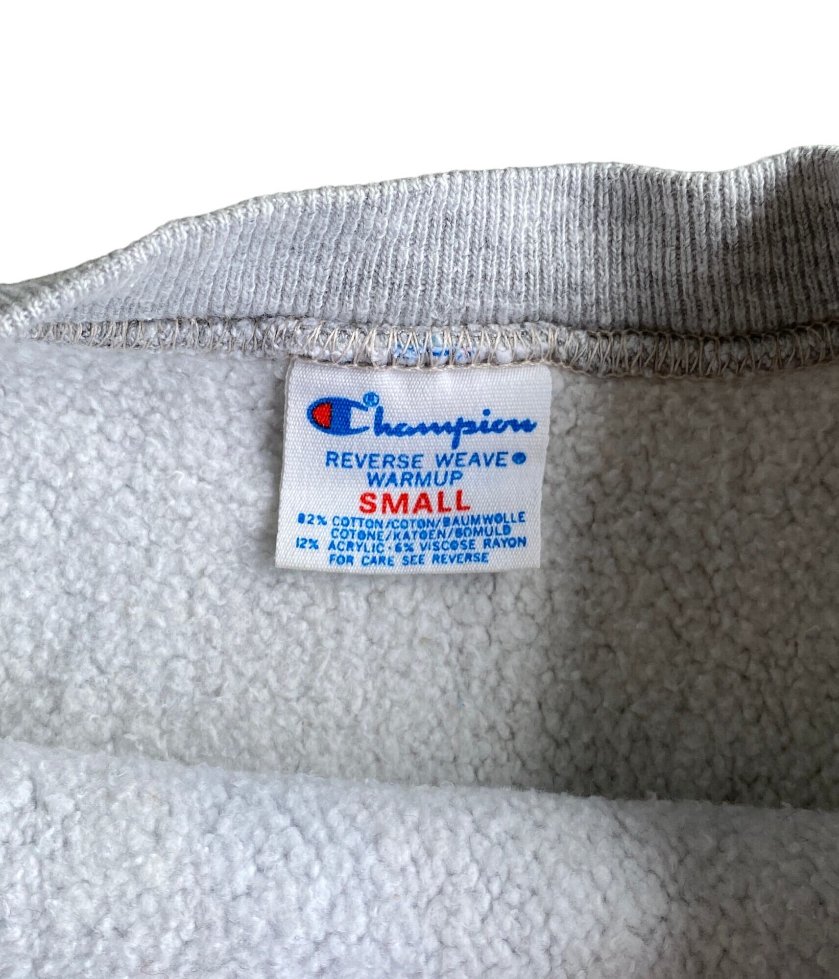 Vintage 80s champion reverse weave sweat shirt -US NAVY 染み込み 