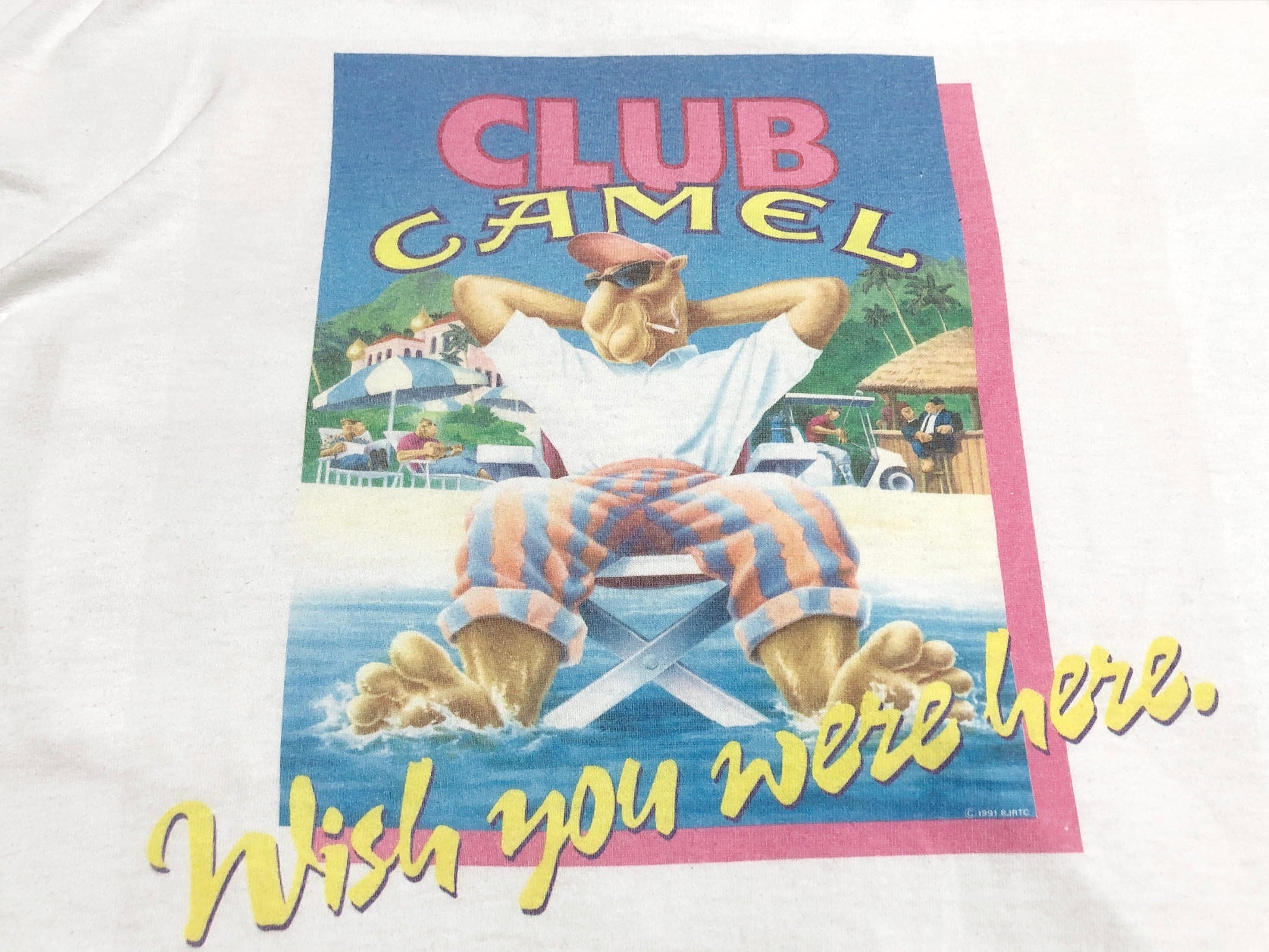 90s CAMEL キャメル タバコ ポケット Tシャツ【XL】MADE IN USA | BACK