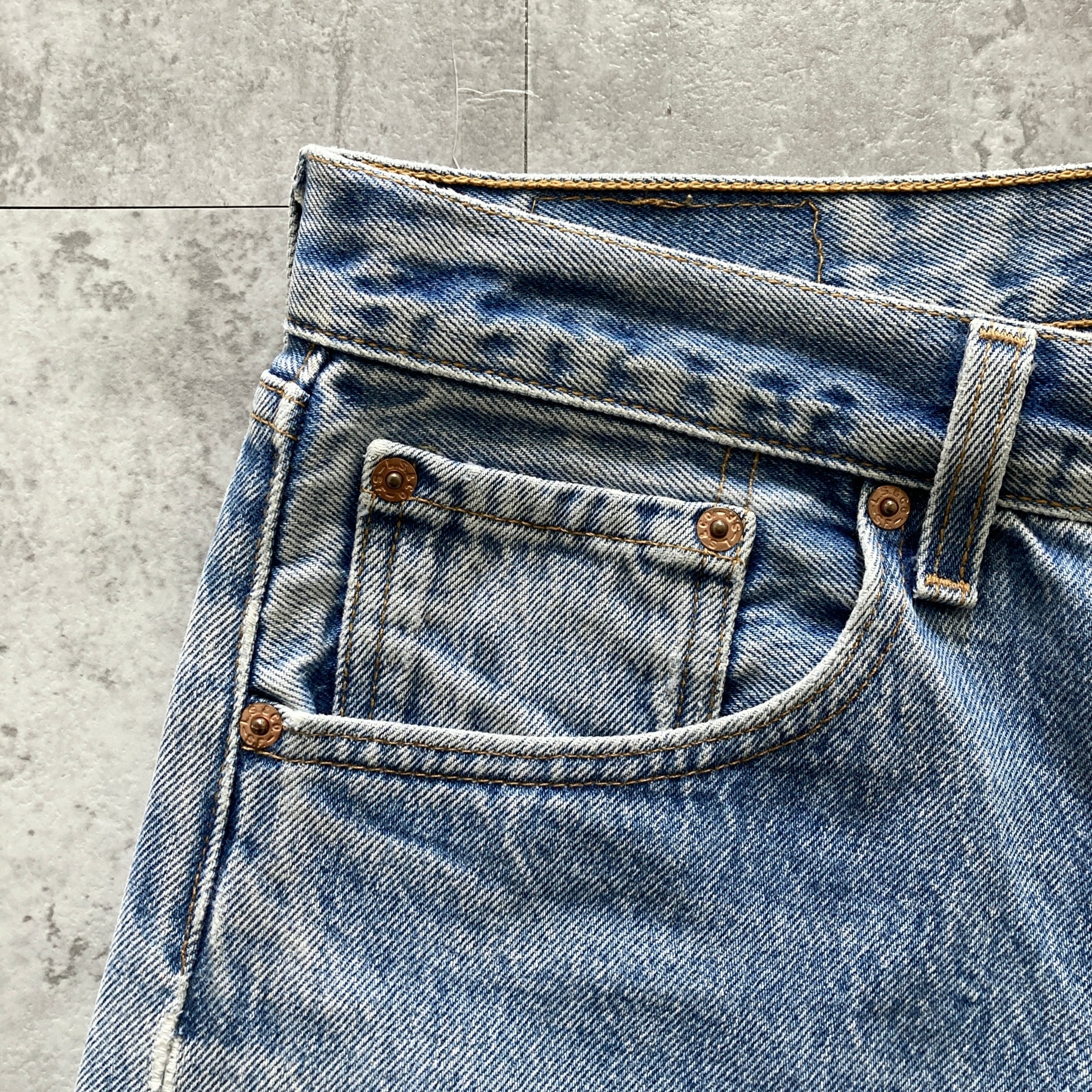 W35 L40】90s US.Levis 501 リーバイス エルパソ工場(524) ボタン裏