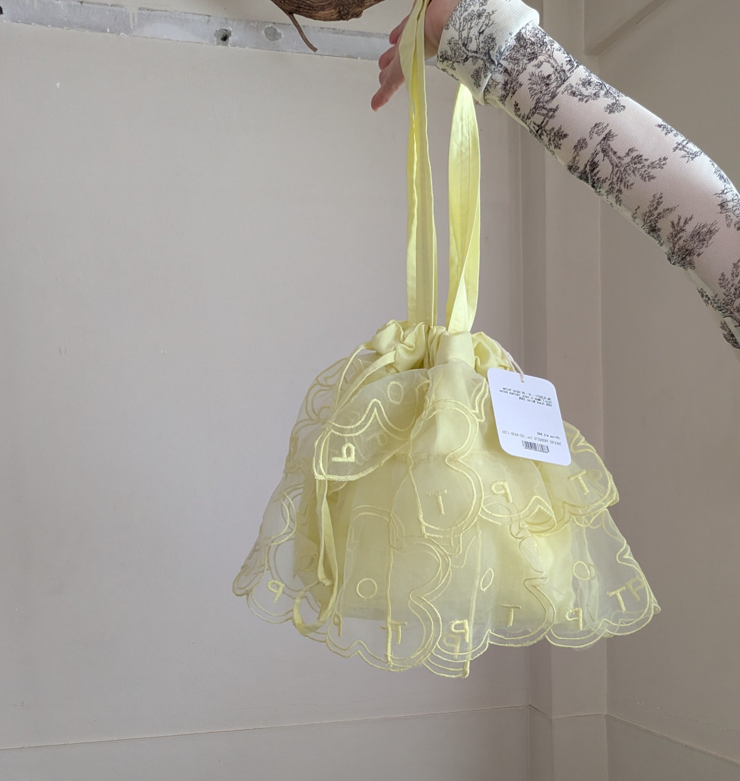 THEATRE PRODUCTS ］シアタープロダクツ / FLOWER ORGANDY TOTE BAG