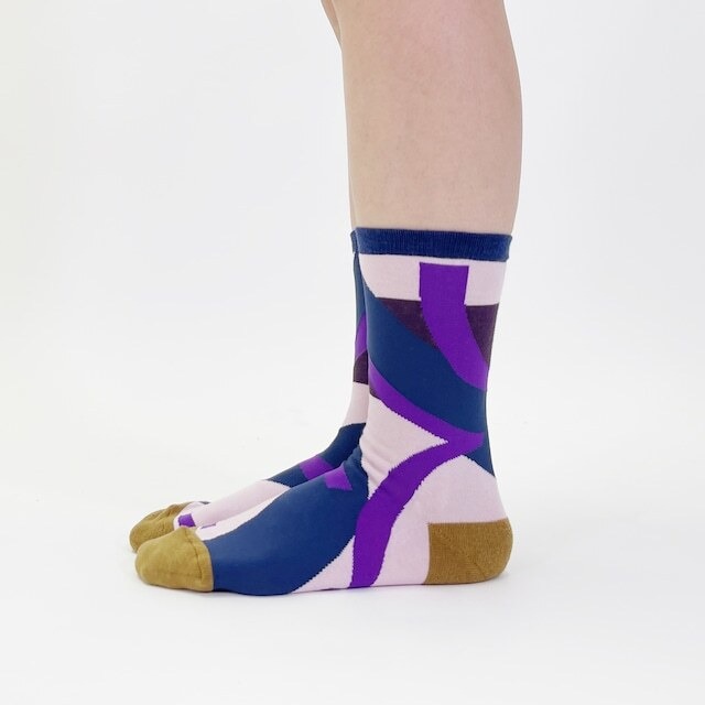 bpbp / 【23-27.5cm】MASARU SUZUKI fuchidori wave socks