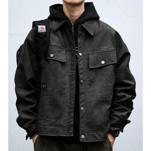 Front pocket design jacket C3730