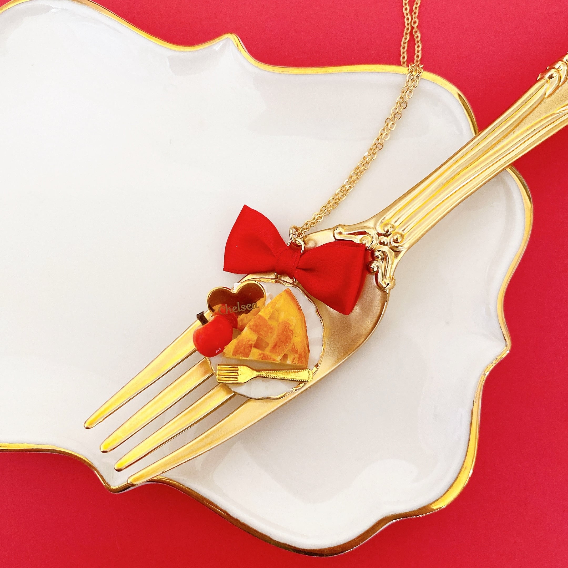 受注)いちごケーキショルダーバッグ◇ピンク | チェルシィ