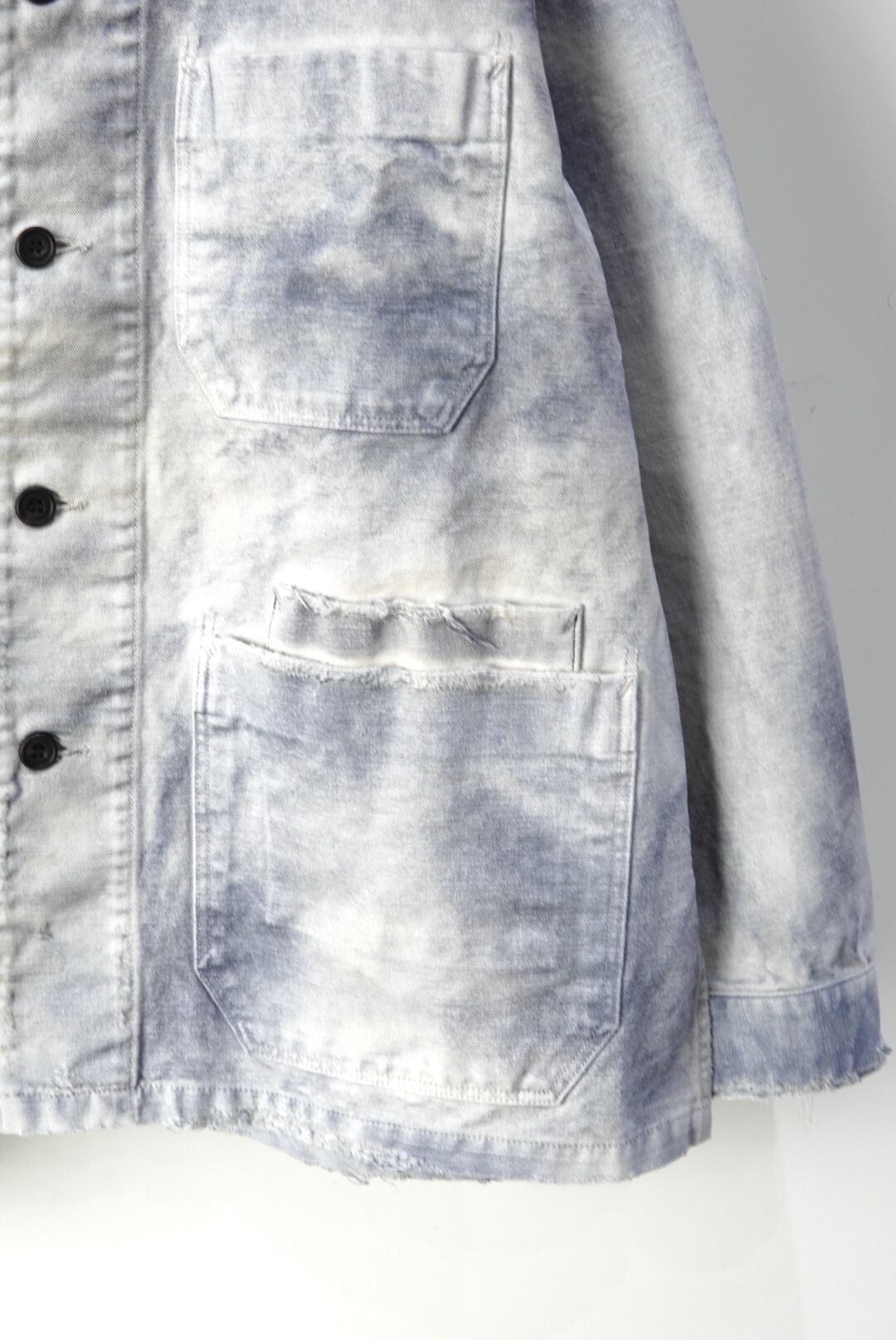美品】ANCELLM ふき取れ アンセルム UNEVEN PAINT COVERALL