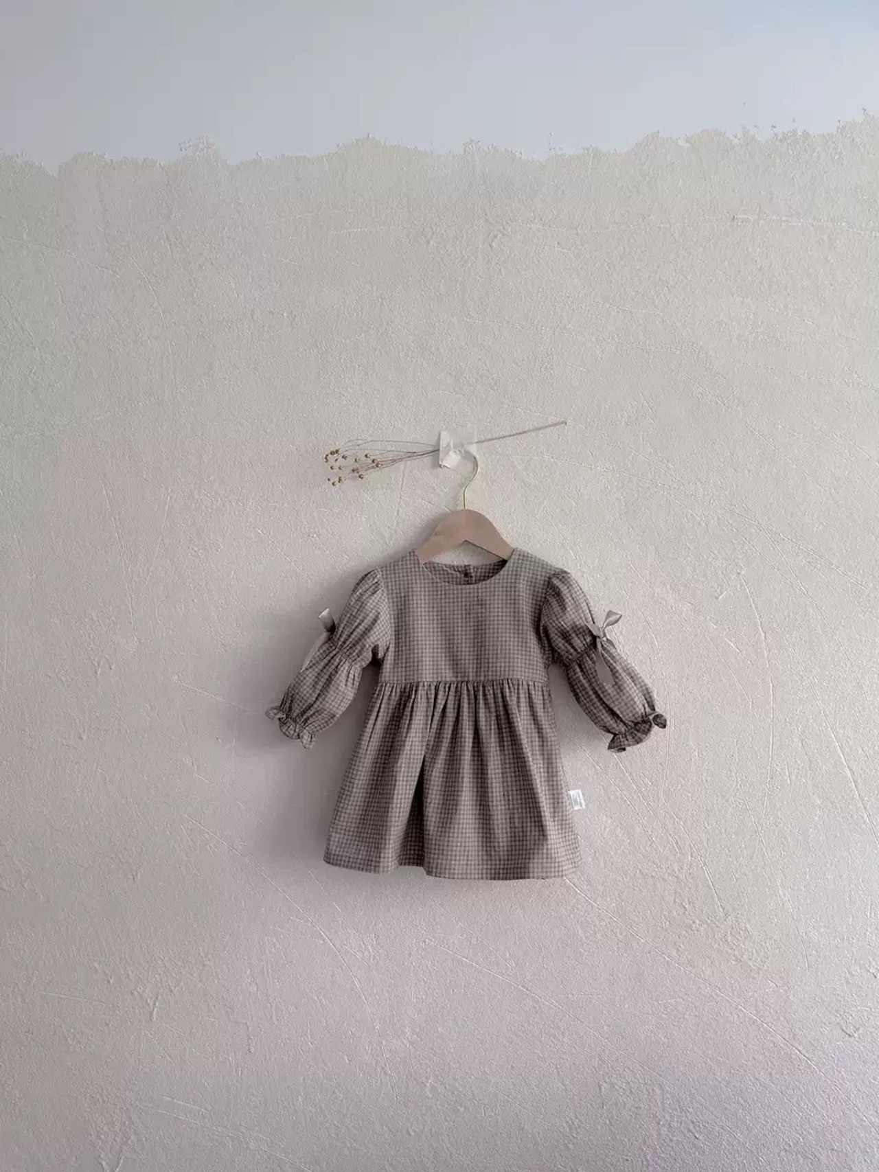 〈80-100size〉クラシックギンガムワンピース - 4