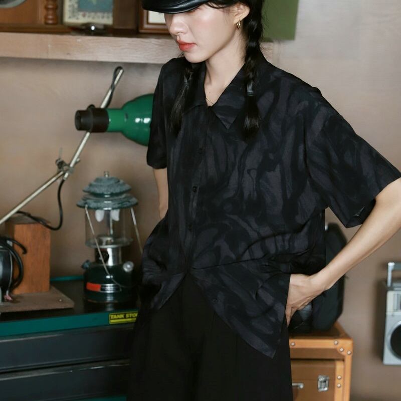 レトロプリントシャツ【G2800】