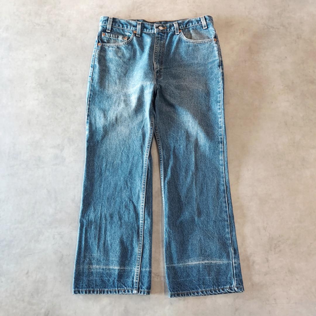 リーバイス517 W36 ブルーデニム フレア 青 90s USA製 15362