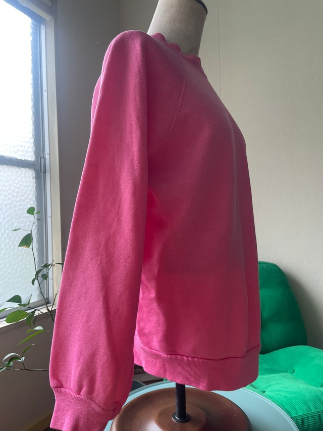 80s-90s Tultex Ultra Fleece Solid Raglan Sweat hot pink