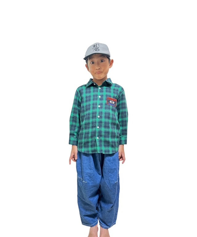 HUSTLER Flannel Shirt for KIDS