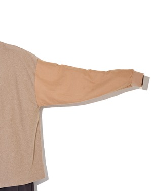refomed "REVERSIBLE L/S TEE〔BEIGE〕"