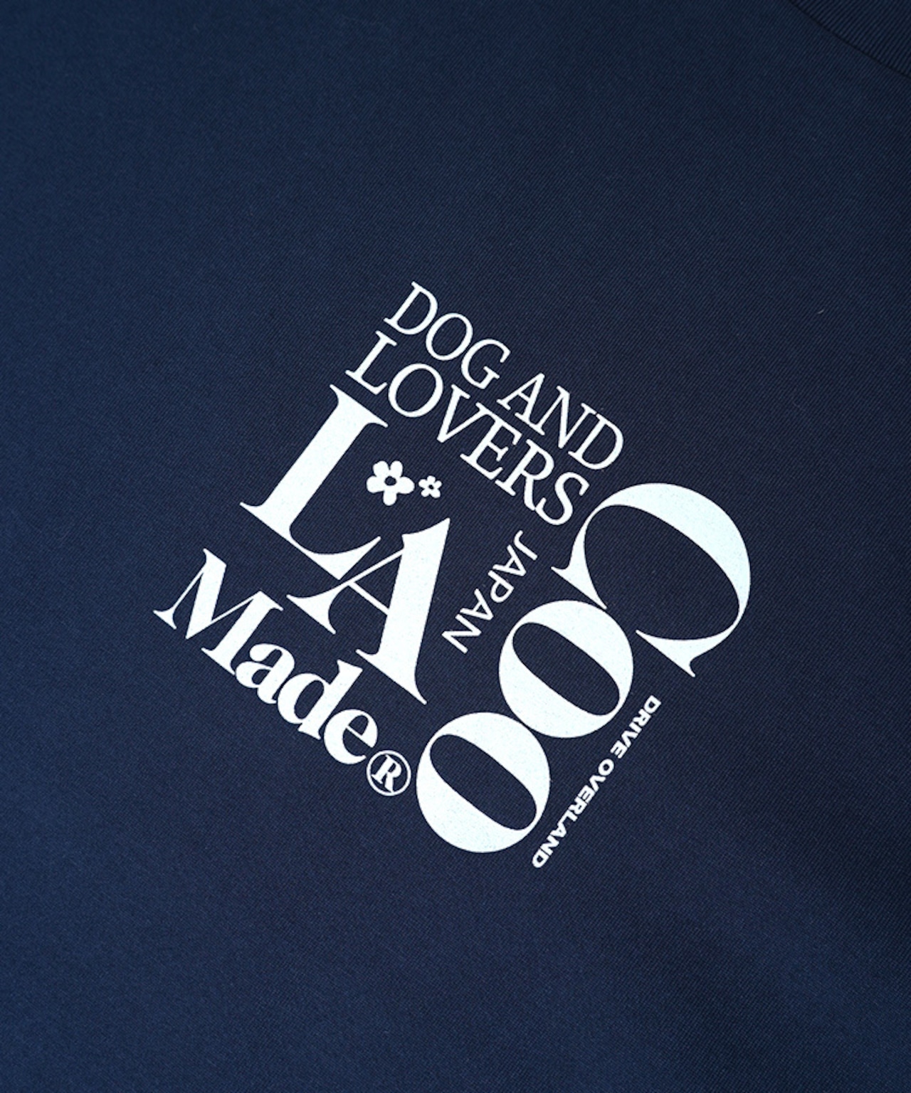 Dog & LOVERS プリントルーズTシャツ (WHITE) CQ-49012
