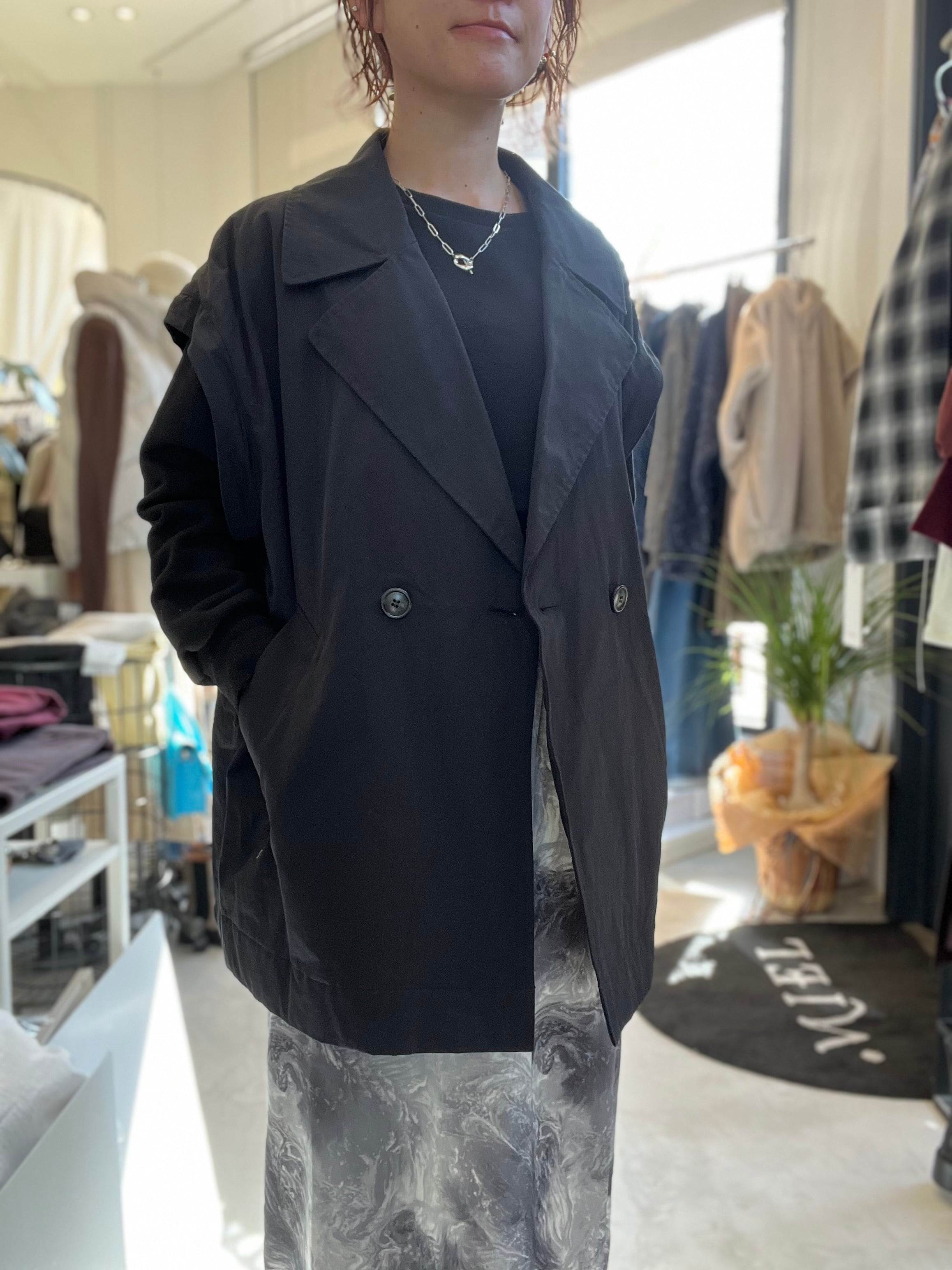 【SELECT】MA-1スリーブビッグカラーハーフコート 42-0186