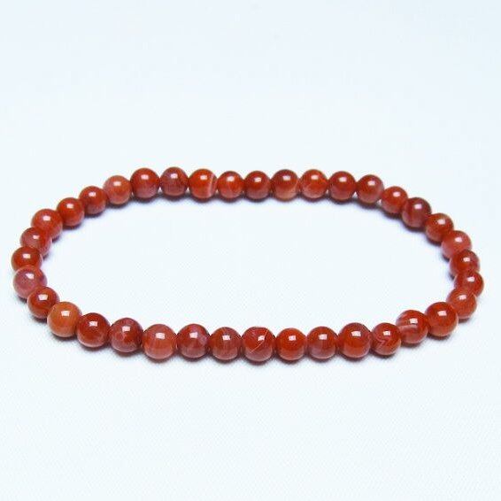 ナンホーンアゲート ブレスレット 5mm アゲート ブレス 一点物 メール便可 [M便 1/10] 111-47471